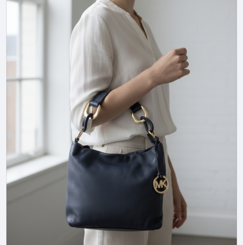 Michael Kors Navy Blue Shoulder Bag